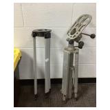 Two Adjustable Metal Tripods
