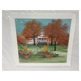 P. Buckley Moss Print, 'Autumn at Penn Hall,' 2014