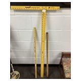 Three Measuring Tools, Including Empire Drywall T-
