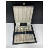 6 International Silver Co Spoons in Case