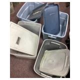 Sterilite and Plastic Storage Bins