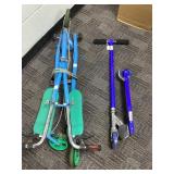 Folding Kick Scooter and Zoom Pedal-Propelled Scoo