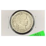 1908-O Silver Barber Quarter