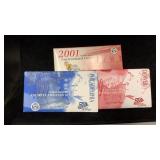 1999-P&D, 2001-D only UNC US Mint (1 &1/2) Sets