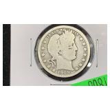 1909 Silver Barber Quarter