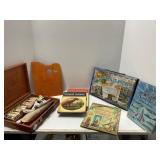 Art Supplies and Book Collection Lot