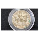 1876-S Silver Trade Dollar w/ Chop Marks, w/ case