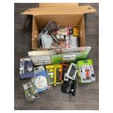 Box Lot of Electronics, Books, and Miscellaneous I