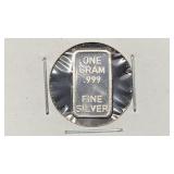 MYB 1 Gram .999 Silver Bar