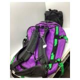 Purple Jansport Hiking Backpack with Detachable Ba