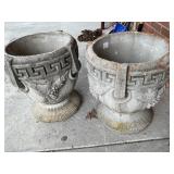 13-Inch Concrete Garden Planters
