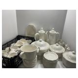 Pfaltzgraff White Ceramic Dinnerware Set