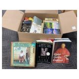 Box Lot of Books and a Norman Rockwell Puzzle