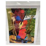 Marcus Glenn Lithograph 'Instruments Trading Licks