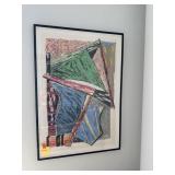 Framed Signed Mark Williams Screenprint with Paste