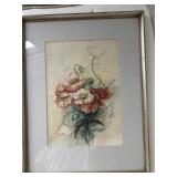 Framed Signed Watercolor Felice Lang