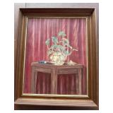 Framed Signed Painting W. Lang 1949