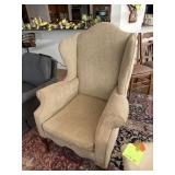 Large Upholstered Wingback Chair