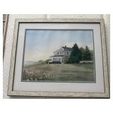 Framed Signed Watercolor Vivian Wixom