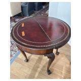 Mahogany Demilune Fliptop Table
