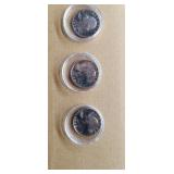 3 Proof Quarters