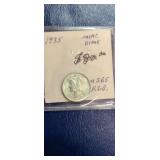 1935 Mercury Dime-unc