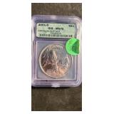 2001 D Buiffalo Silver Coin--ms70