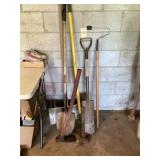 Several garden tools