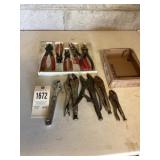 Snap ring pliers & vice grips