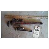 18 in & 8 in pipe wrenches