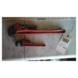 18 in & 8 in pipe wrench