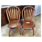 6 kitchen chairs ( two shown, one has some seat