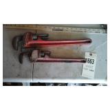 18 in & 14 in pipe wrenches