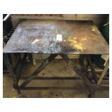 40 in x 30 in steel welding table. 34'tall