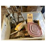 Livestock ear tags & tools plus other items