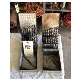2 sets of drill bits ( some bits missing)