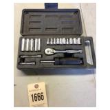 SAE Sockets kit 1/4' drive