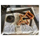 Measuring tapes & 2 framing squares