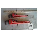 Craftsman 14 in & Taiwan 12 in pipe wrenches