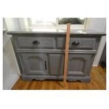 Gray painted cabinet