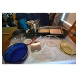 Assortment of pans and dishes