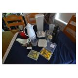 Bread Box, mini chopper, corn holders, misc