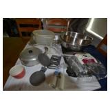 Tupperware cake container, Burger press, electric