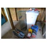 Animal trap, garbage can, oil