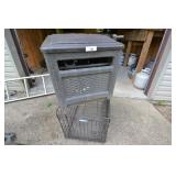 Dog crate, water hose container