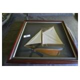 Shadow Box with Sail Boat
