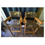 2 Covered Bar Stools