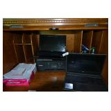 Printer, 2 laptops, paper