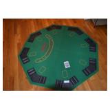 Felt top poker table