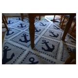 Nautical rug 9.5 X 6